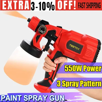 Electric Paint Sprayer Wagner Airless HVLP Handheld Spray Gun Home Indoor Fence • £35.43