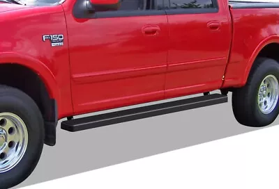 IBoard Running Boards 5in Matte Black Fit 01-03 Ford F150 F250LD SuperCrew Cab • $189