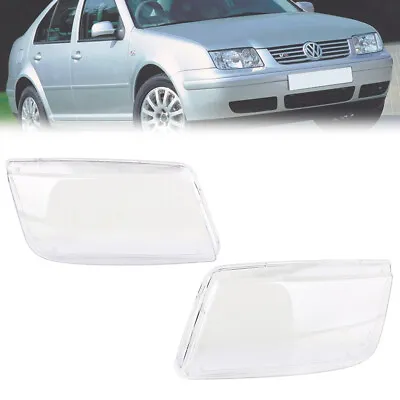 Headlight Cover Headlamp Lens Shell Replacement For VW Bora Jetta MK4 1999-2004 • $35.90