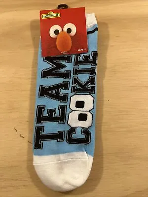 Sesame Street Socks 1-Pack Ankle High 9-11 Women's Cookie Monster • $6.99