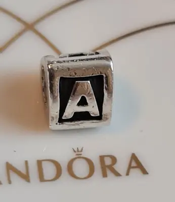 Pandora Letter A Alphabet Initial Charm #790323A • £16