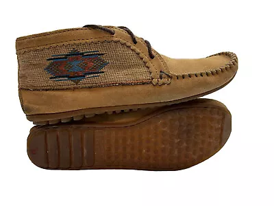 Women's Minnetonka Suede El Paso 571 Ankle Moccasins Size 9 Damaged • $24.99