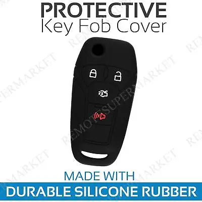 Key Fob Cover For 2013 2014 2015 2016 Ford Fusion Remote Case Skin Jacket • $6.95