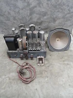 Vintage TUBE AMP Philco 89 Radio Chassis Speaker Parts Project • $95