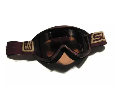 Scott Sports Riding Snow Ski Goggles Maroon Frame & Lens Adjustable • $20.31