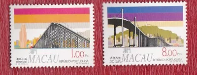 China Macao Macau 1994 New Bridges Stamp  Complete 2V Mnh • $1.98