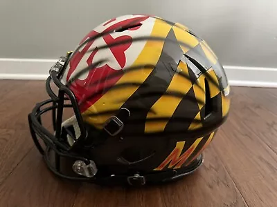 University Of Maryland Custom Painted Full Size MD Pride Football Helmet • $999.99