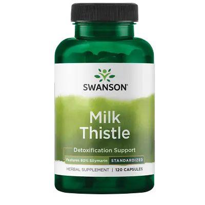 Swanson Milk Thistle - Features 80% Silymarin 120 Capsules • $13.99