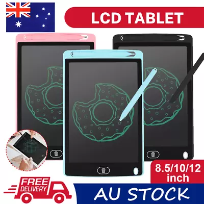 1-2P LCD Writing Tablet Electronic Drawing Notepad Doodle Board Kids Gift Office • $7.13