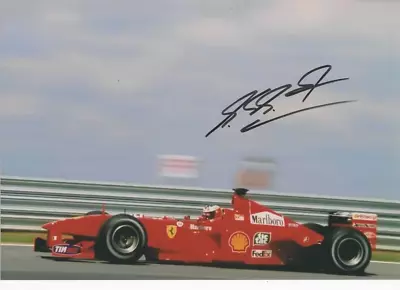 Michael Schumacher Hand Signed Photo Ferrari 2000. • $95