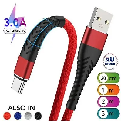Fast Charge Type C USB C Cable Data Sync Cord For Samsung Galaxy S22 S21+ A51 5G • $8.06