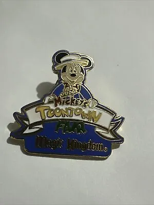 Disney Mickeys Toontown Fair Magic Kingdom Logo Pin 2000 • $24.85