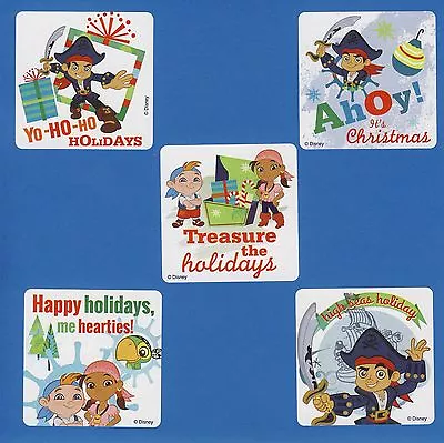 15 Jake And The NeverLand Pirates Christmas Holiday - Large Stickers - Favors • £2.51