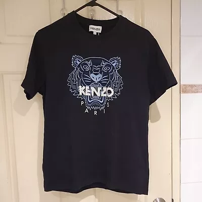 KENZO Paris Embroidered Tiger T-shirt - Black/Blue/White Size M • $120