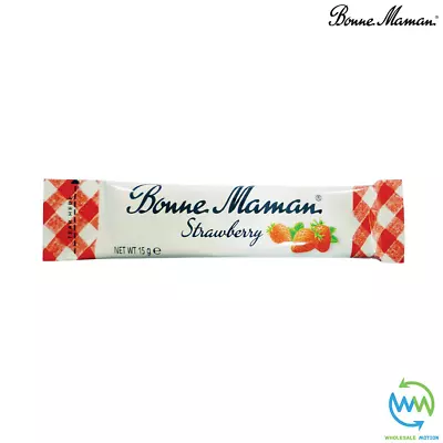 £0.99 • Buy Bonne Maman STRAWBERRY JAM 15g Portion SACHET Single Individual SPREAD Stick