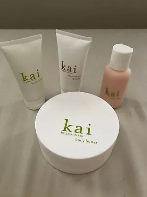 Kai By Gaye Straza Body Butter 6.4 Oz Hand Cream 2 Oz Body Wash 2 Oz  Lot Of 4 • $75