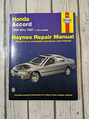 Haynes Repair Manual #42013 - Honda Accord All Models 1994 Thru 1997 • $13