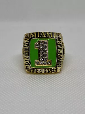 Miami Hurricanes 1989 National Champions Replica Ring Stephen McGuire!!!! • $10