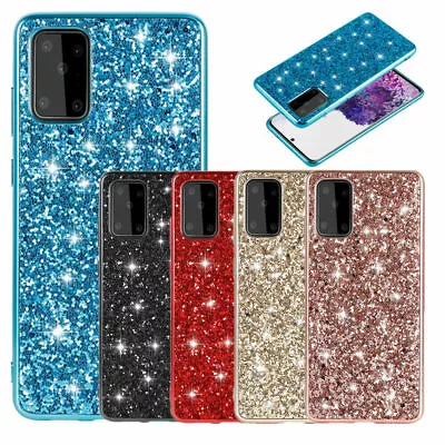 For Samsung S23+ S20 S10 5G S9 S8 S7 A52 A72 Shockproof Soft Glitter Cover Case • $15.99