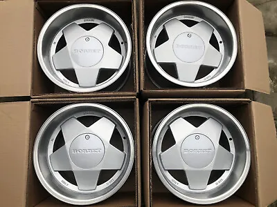 4x 9.0j RETRO Wheels 9x16 4x100 VW Golf 1 2 3 BMW E30 BORBET A - SWISS - USA • $1065.55