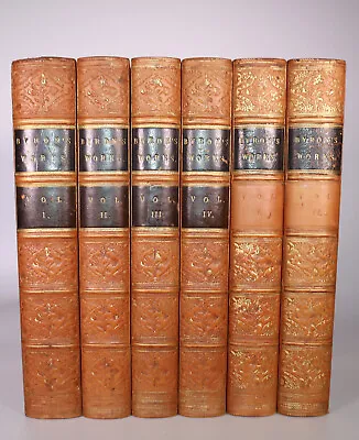 1855-6 The Poetical Works Of Lord Byron Six Vols Complete Full Leather New Ed • £500