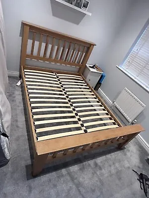 DFS Oak King Size Bed Frame • £180