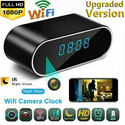HD 1080P Spy Camera WiFi Hidden Wireless Night Vision Security Nanny Cam Alarm • $39.99