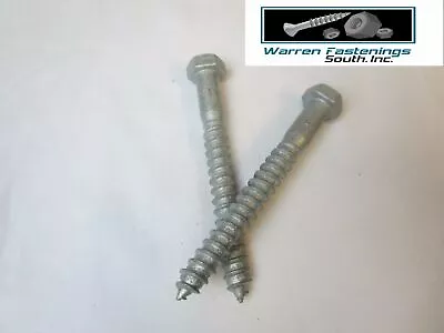 10 Hex Head 1/2 X 12  Lag Bolts Hot Galvanized Wood Screws • $29.18