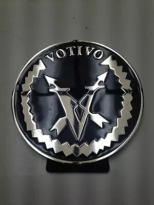 Elegant Votivo Candle Sales Display Medallion Black And Chrome Attached Stand • $24.95