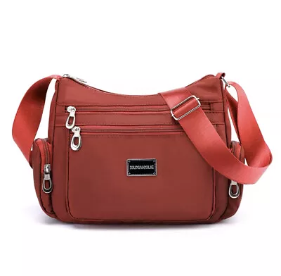 Waterproof Big Capacity Handbag Casual Mother Solid Nylon Messenger Bag Purses • $19.99