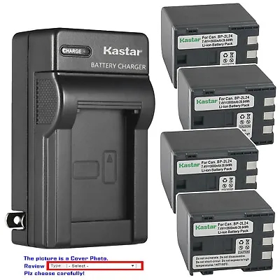 Kastar Battery AC Wall Charger For BP-2L24 NB-2L24 & Canon VIXIA HV40 VIXIA HV30 • $45.49