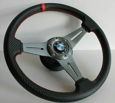 Steering Wheel Fits For  BMW Carbon Leather E31 E32 E34 E36 Z3 Sport 1993-1998 • $282.15