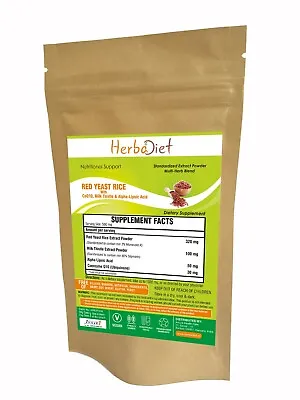 Red Yeast Rice With CoQ10 Milk Thistle & Alpha Lipoic Acid • £3.59