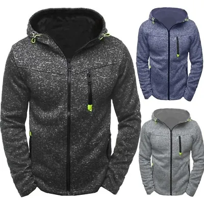 Men's Winter Slim Fit Warm Hoodie Hooded Sweatshirt Sweater Coat Jacket Outwear • $29.88