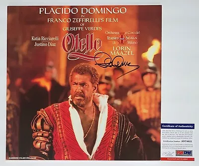 Placido Domingo Signed Verdi: Otello Libretto Book Psa Coa Ad74622 • $299.95