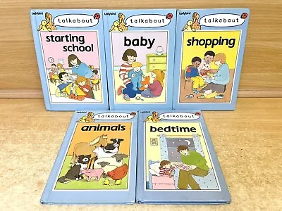 X5 Vintage Ladybird Talkabout Books Shopping Baby Bedtime Starting School Etc • £12.99