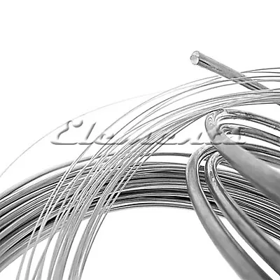 Fine Pure 999 Silver Soft Round Wire 0.2mm 0.3mm 0.4mm 0.5mm 1mm 1.5mm • £8.99