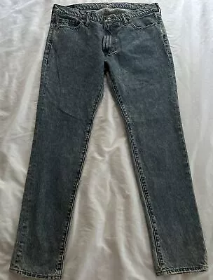 Abercrombie & Fitch Felix Super Skinny Stretch Blue Jeans Mens 34x32 • $15