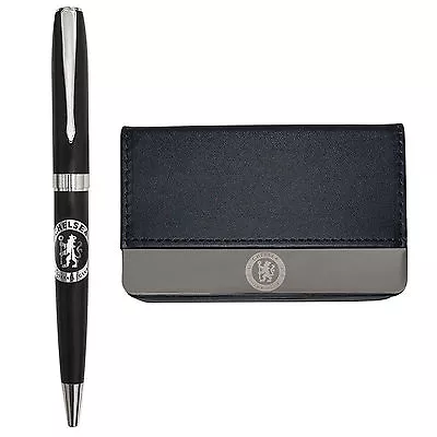 Chelsea FC Gift Boxed Executive Business Card Holder & Pen Set - Ideal Gift • £9.99