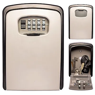 Extra Large Wall Mounted Key Safe 4 Digit Combination Key Safe Key Lock Box • £18.99