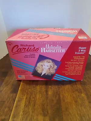 Vintage Richard Caruso Molecular Hairsetter Happy 3 Way Traveler In Box READ • $39.99