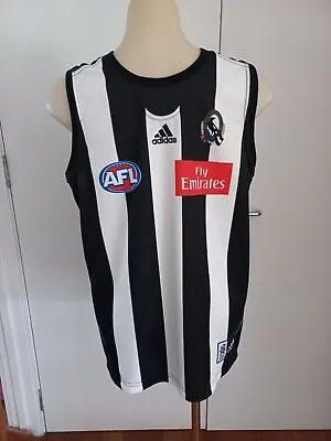 $99.95 • Buy Collingwood AFL Magpies 2010 Adidas Home Jumper Player Leon Davis New Small