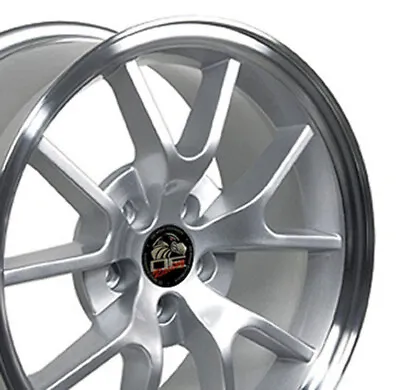 18  Replica Wheel FR05 Fits Ford Mustang FR500 Rim 18x9 Silver Wheel • $202.44