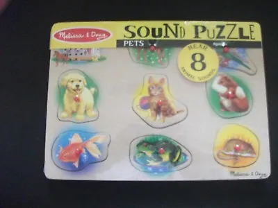 Melissa And Doug Pets Sound Puzzle • $5