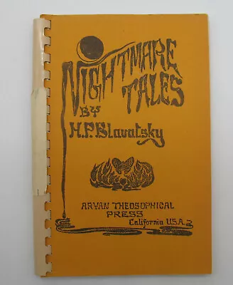 Nightmare Tales By Madame Helena Petrovna Blavatsky Weird Fantastic Stories Book • $24.99