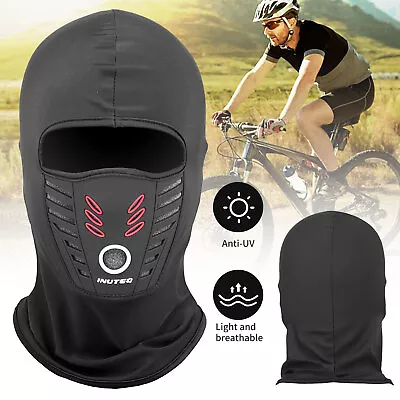 Outdoor Stretch Face Mask Covers Summer Windproof Riding Bicycle Ninja Hood Hat • $8.48