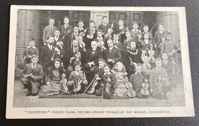 G.b. Colchester Violin Class Postcard. Marked. Worn Edges/corners. • £4.99