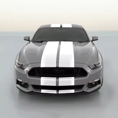 11  VINYL RALLY STRIPES RACING STRIPE KIT HOOD TRUNK ROOF For FORD MUSTANG • $58.99