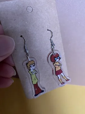 Shaggy & Velma Acrylic Earrings Quirky Jewelleryideal Gift Cartoon Fan • £6.99