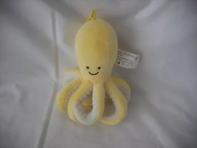 Oakes Leisure Yellow Hanging Octopus Soft Toy Plush 8  • £2.99